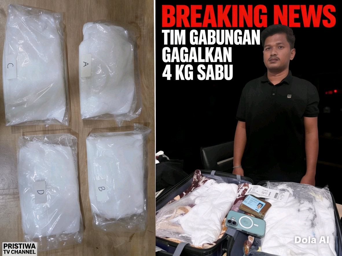 Gagalkan Penyeludupan Sabu 4kg, Tim Gabungan Amankan Dua Kurir di Bandara Soetta